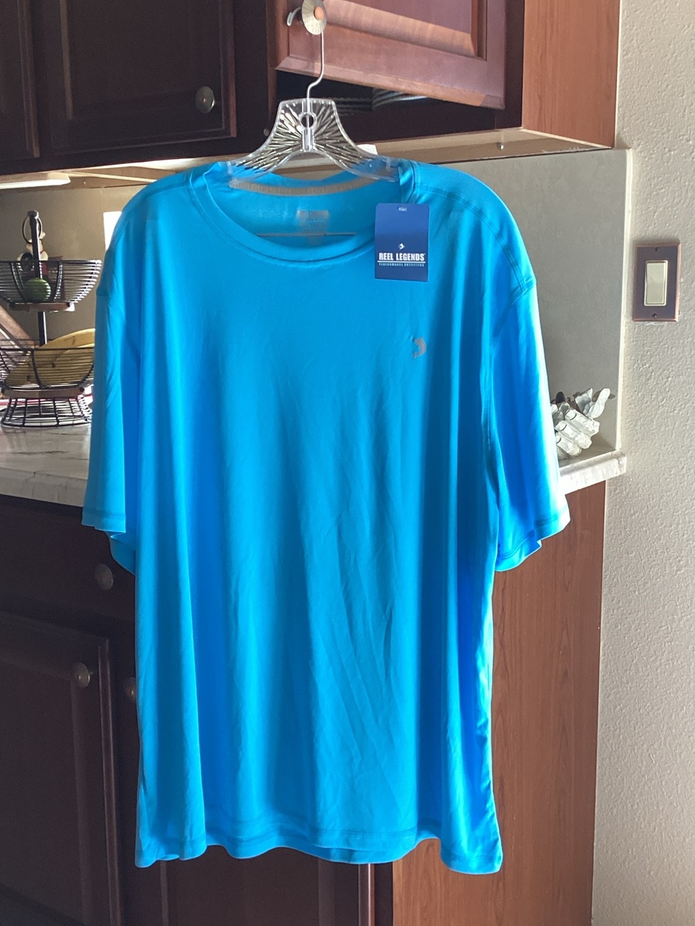 Reel Legends Men’s Short Sleeve Performance Tee - Bright Blue
